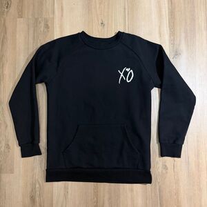 The Weeknd Beauty Behind The Madness Tour Sweatshirt Black Yellow Sz M Hip Hop